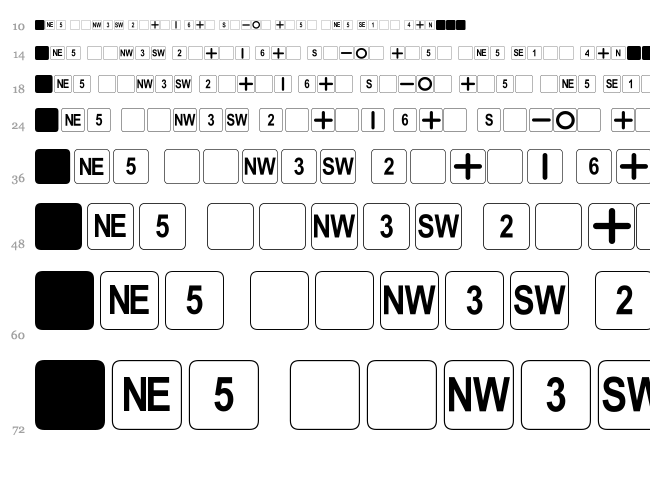 dPoly font waterfall